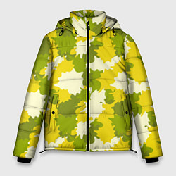 Куртка зимняя мужская Желто-зеленый камуфляж, цвет: 3D-светло-серый