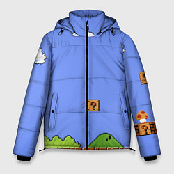 Куртка зимняя мужская Первый уровень Марио, цвет: 3D-светло-серый