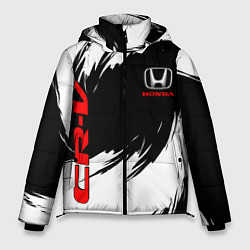 Куртка зимняя мужская Honda - белые краски, цвет: 3D-красный