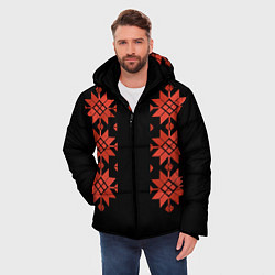 Куртка зимняя мужская Удмуртский - вертикаль black 2, цвет: 3D-светло-серый — фото 2