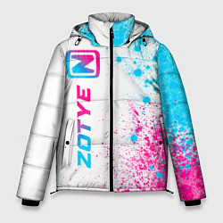 Куртка зимняя мужская Zotye neon gradient style: по-вертикали, цвет: 3D-черный