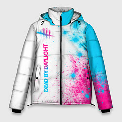 Мужская зимняя куртка Dead by Daylight neon gradient style: по-вертикали