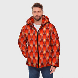Куртка зимняя мужская Шкура красного дракона, цвет: 3D-черный — фото 2
