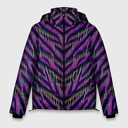 Куртка зимняя мужская Mirror abstraction - neural network, цвет: 3D-черный