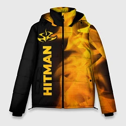 Куртка зимняя мужская Hitman - gold gradient по-вертикали, цвет: 3D-черный