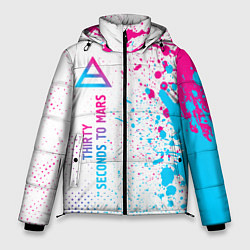 Мужская зимняя куртка Thirty Seconds to Mars neon gradient style: по-вер