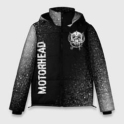 Куртка зимняя мужская Motorhead glitch на темном фоне вертикально, цвет: 3D-черный