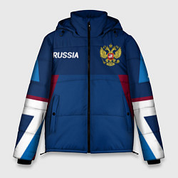 Куртка зимняя мужская Спортивная Россия, цвет: 3D-черный