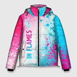 Куртка зимняя мужская In Flames neon gradient style по-вертикали, цвет: 3D-черный