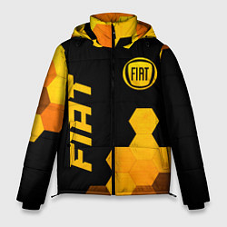 Куртка зимняя мужская Fiat - gold gradient вертикально, цвет: 3D-черный