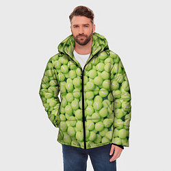 Куртка зимняя мужская Много теннисных мячей, цвет: 3D-черный — фото 2