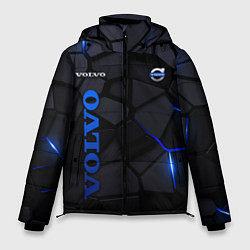 Куртка зимняя мужская Volvo - плиты с эффектом свечения, цвет: 3D-черный