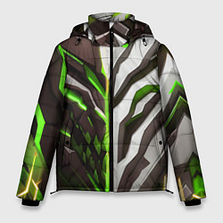 Куртка зимняя мужская Броня адская и райская зелёная, цвет: 3D-черный