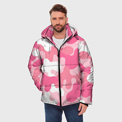 Куртка зимняя мужская Камуфляж розовый, цвет: 3D-светло-серый — фото 2