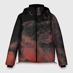 Куртка зимняя мужская Красный дым на чёрном, цвет: 3D-черный