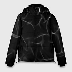 Куртка зимняя мужская Узор дыма, цвет: 3D-светло-серый