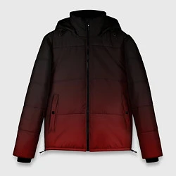 Куртка зимняя мужская Градиент от тёмного до тёмно красного, цвет: 3D-черный