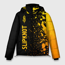Куртка зимняя мужская Slipknot - gold gradient по-вертикали, цвет: 3D-черный