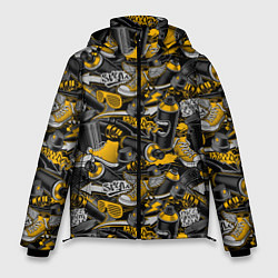 Куртка зимняя мужская Graffiti style, цвет: 3D-светло-серый