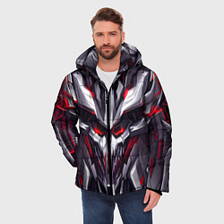 Куртка зимняя мужская Адская кибер броня, цвет: 3D-красный — фото 2