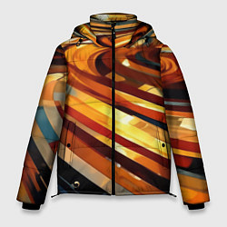 Куртка зимняя мужская Абстрактная дорога, цвет: 3D-светло-серый