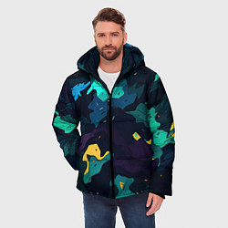 Куртка зимняя мужская Акватический камуфляж, цвет: 3D-красный — фото 2