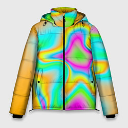 Куртка зимняя мужская Цветная карта теплоты, цвет: 3D-черный