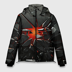 Куртка зимняя мужская Взрыв и черные камни, цвет: 3D-черный
