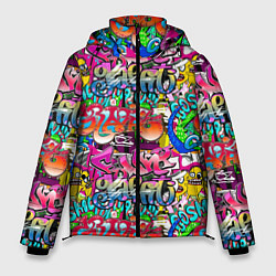Куртка зимняя мужская Graffiti funny, цвет: 3D-светло-серый