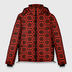 Куртка зимняя мужская Энергетический щит - красный, цвет: 3D-красный