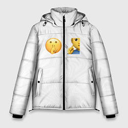 Куртка зимняя мужская Мьюнинг эмодзи, цвет: 3D-красный