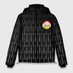 Мужская зимняя куртка Осетия Алания герб на спине