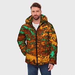 Куртка зимняя мужская Неон и медь, цвет: 3D-черный — фото 2