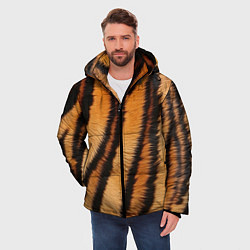Куртка зимняя мужская Тигровая шкура, цвет: 3D-черный — фото 2
