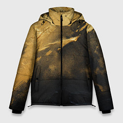 Куртка зимняя мужская Золотое напыление на черном, цвет: 3D-черный