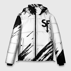 Куртка зимняя мужская Sally Face краски инди гейм, цвет: 3D-черный