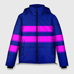 Куртка зимняя мужская Фриск frisk Undertale полосы, цвет: 3D-черный