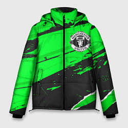 Куртка зимняя мужская Manchester United sport green, цвет: 3D-черный