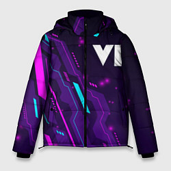Куртка зимняя мужская GTA 6 neon gaming, цвет: 3D-черный