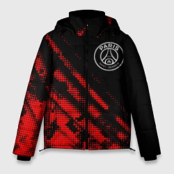 Куртка зимняя мужская PSG sport grunge, цвет: 3D-красный