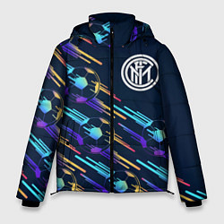 Куртка зимняя мужская Inter градиентные мячи, цвет: 3D-черный