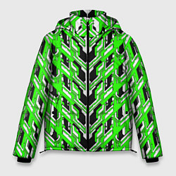 Куртка зимняя мужская Зелёная техно броня, цвет: 3D-красный