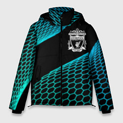 Куртка зимняя мужская Liverpool football net, цвет: 3D-черный
