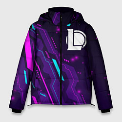 Куртка зимняя мужская League of Legends neon gaming, цвет: 3D-черный