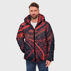 Куртка зимняя мужская Раскаленные нити, цвет: 3D-светло-серый — фото 2