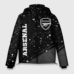 Куртка зимняя мужская Arsenal sport на темном фоне вертикально, цвет: 3D-черный