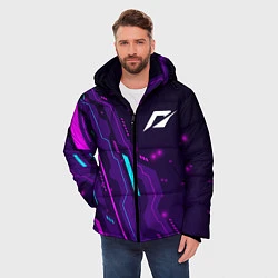 Куртка зимняя мужская Need for Speed neon gaming, цвет: 3D-черный — фото 2