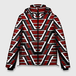 Куртка зимняя мужская Техно броня красная, цвет: 3D-черный