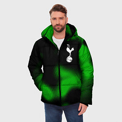 Куртка зимняя мужская Tottenham sport halftone, цвет: 3D-черный — фото 2
