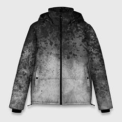 Мужская зимняя куртка Абстракция - серые чернила